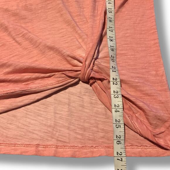 Sanctuary Top NWT Women's Sz Small NWT Adrienne Twist Tee Burnout Desert Rose - Picture 6 of 6